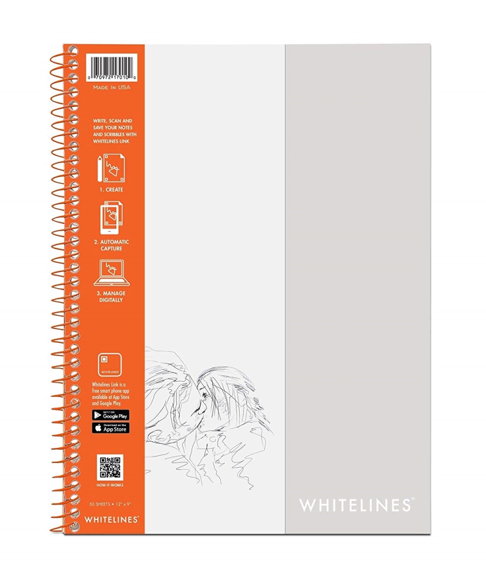 Roaring Spring 17010 12 X 9 In. Whitelines Sketch Plain Paper - Pack Of 12
