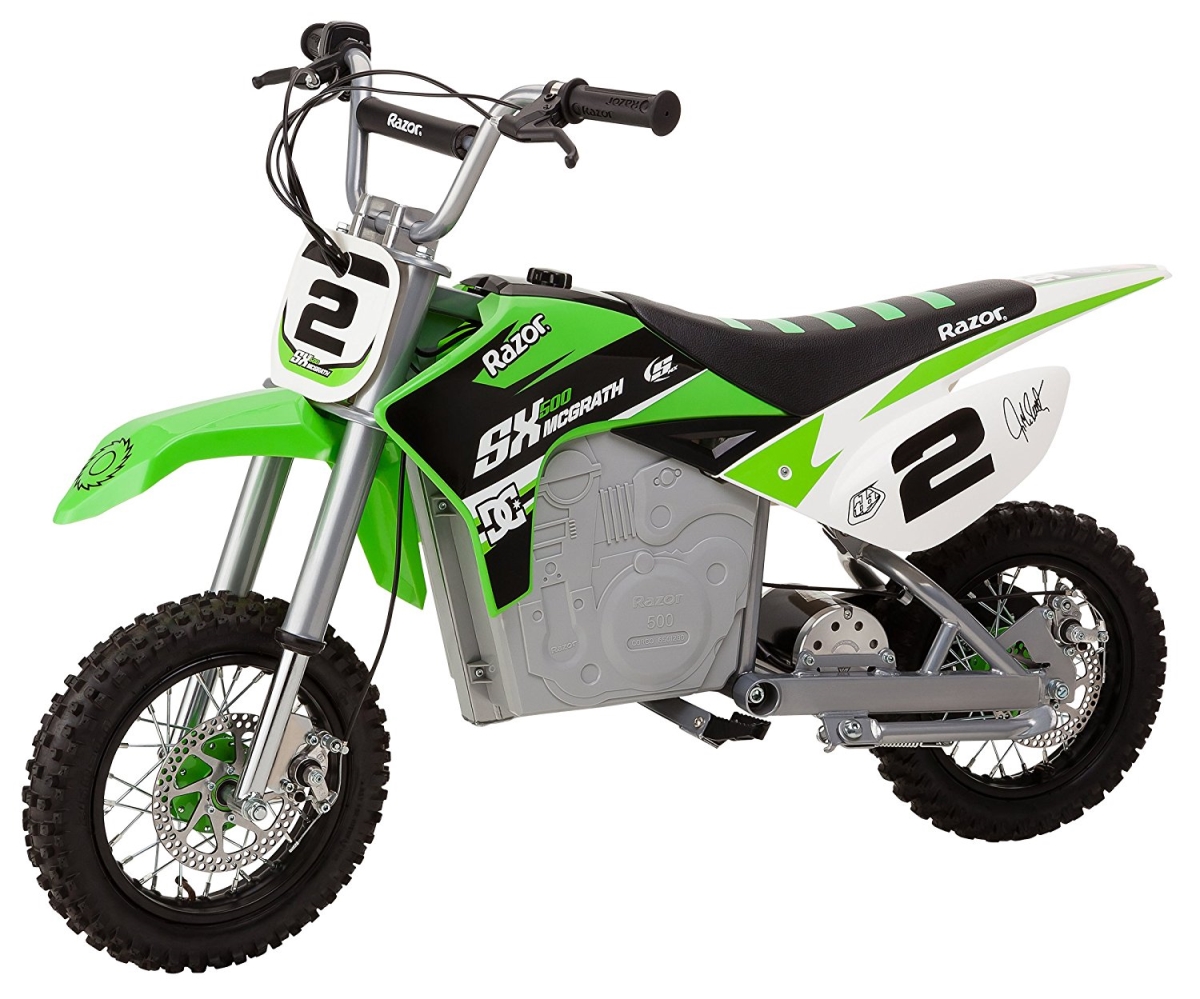 Razor 15128130 Sx500 Mcgrath Dirt Rocket Electric Motocross Bike, Green
