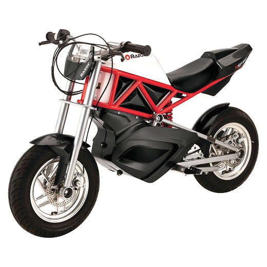 Razor 15128560 Electric Street Bike, White & Red