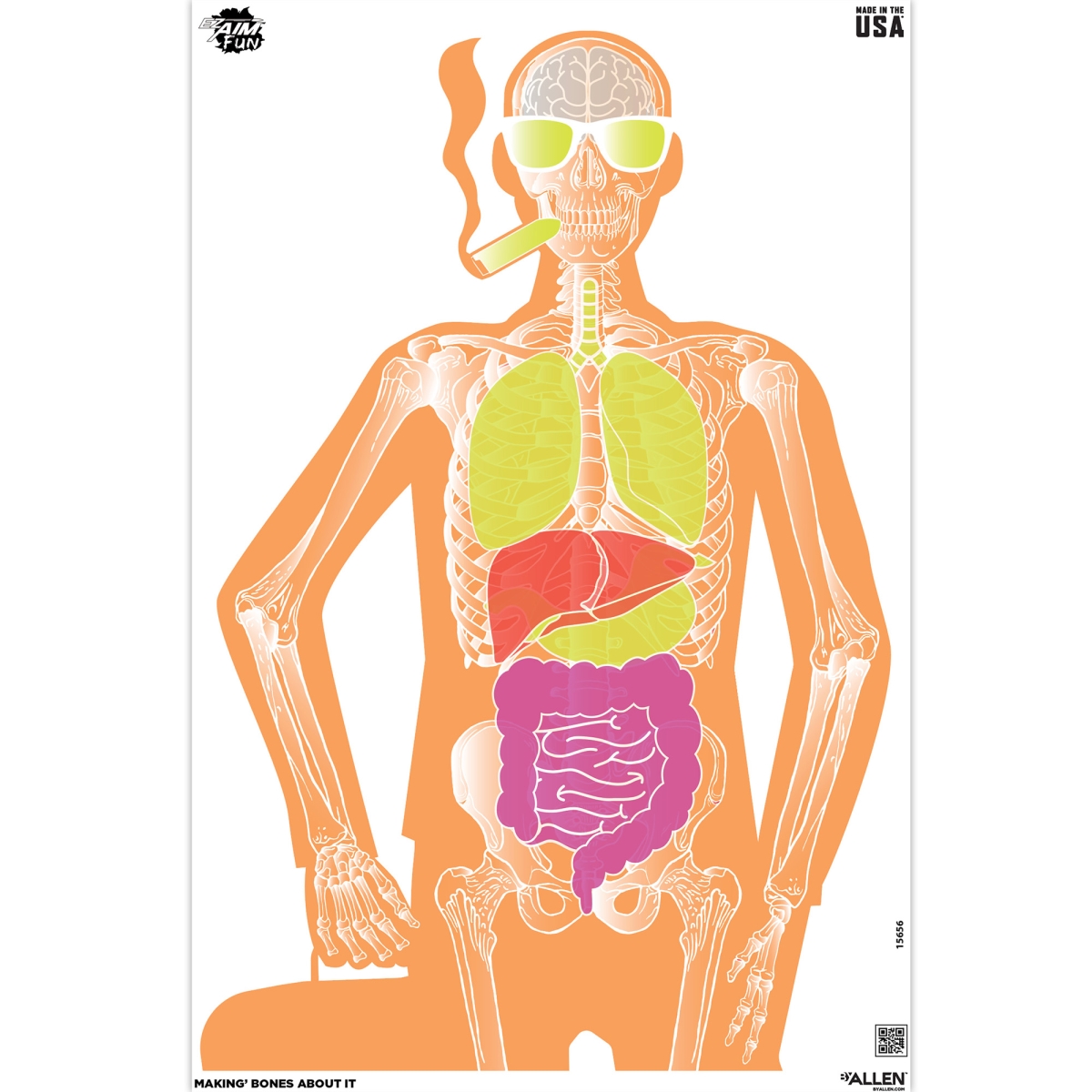 UPC 026509068112 product image for 15656 23 x 35 in. Makin Bones About It EZ Aim Paper Targets, Assorted Colors | upcitemdb.com
