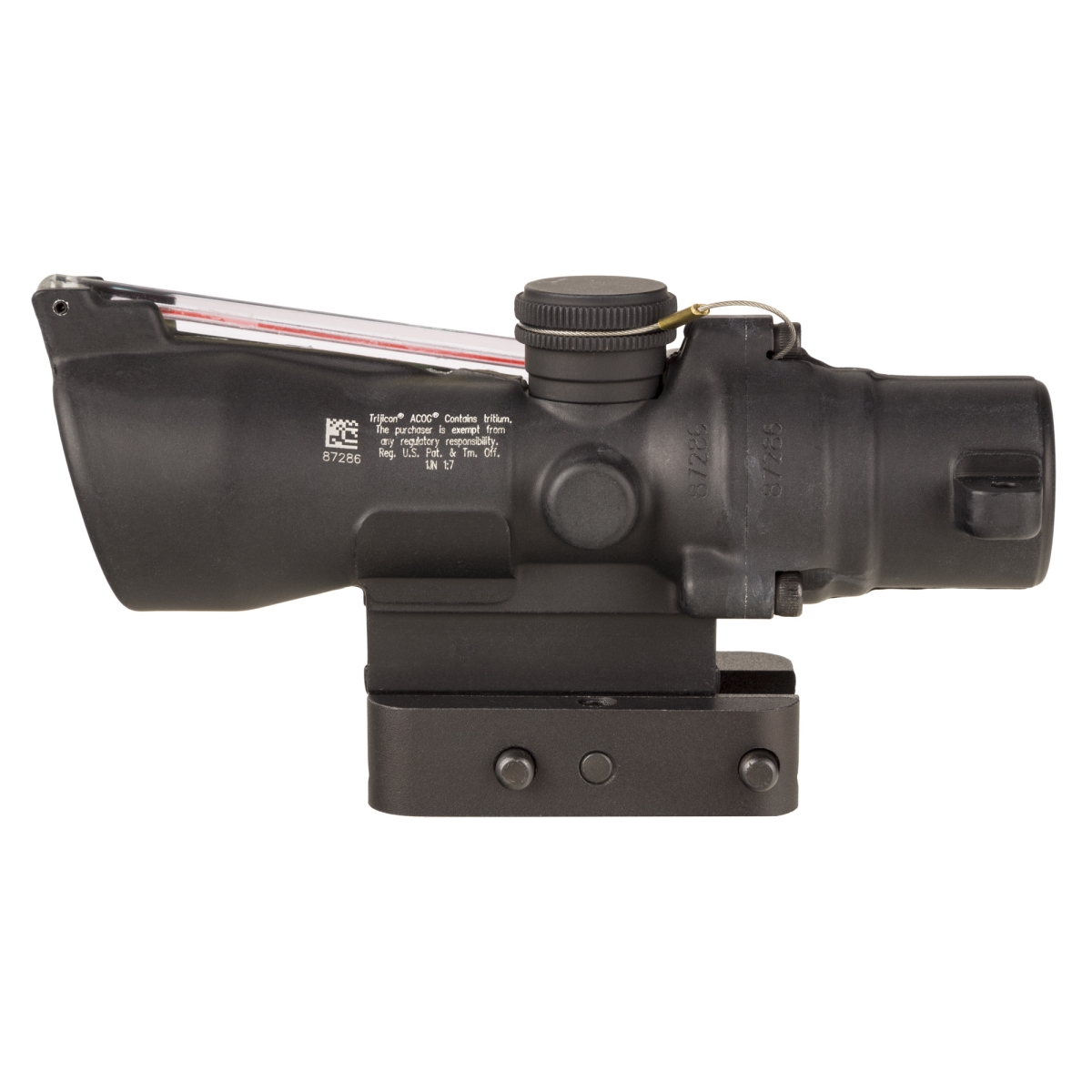 TA50-C-400348 3 x 24 mm Advanced Combat Optical Gunsight with Dual Illuminated Red Horseshoe for Dot 223 55 Grain - Matte & Black