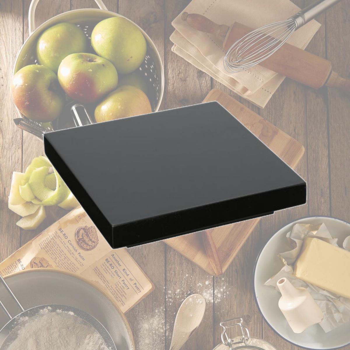 Picture of Rosseto Serving Solutions SW105 Single Bamboo Square Riser Cap- Black Gloss