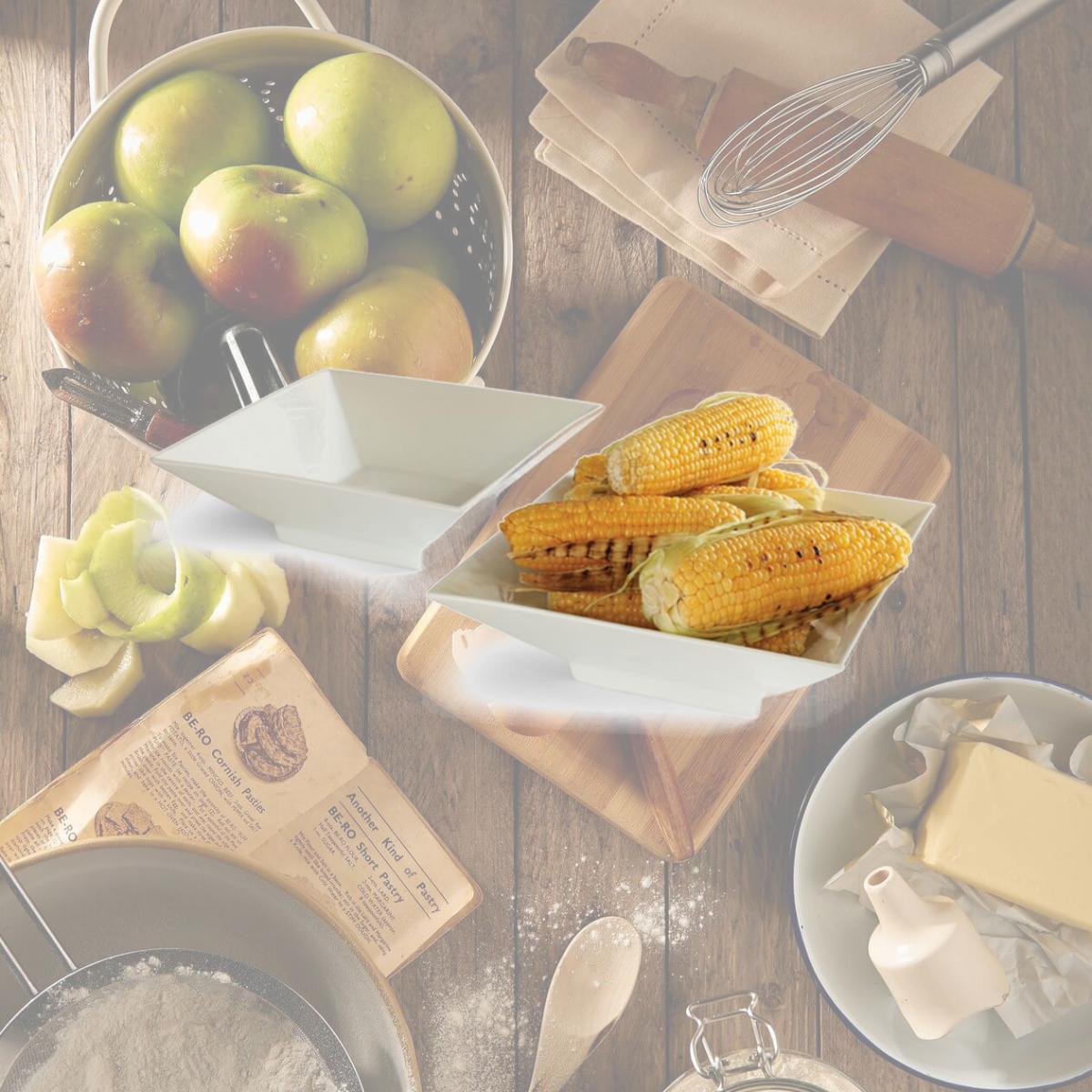 Picture of Rosseto Serving Solutions CP001 10.75 in. Square Porcelain Bowl- 2 Piece Set