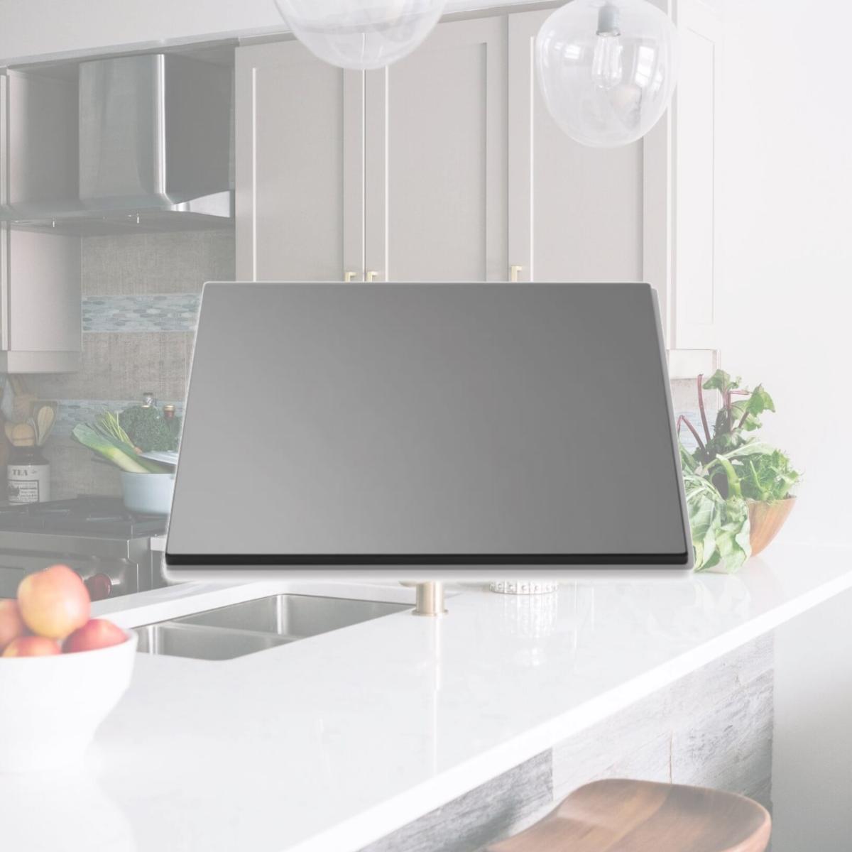 Picture of Rosseto Serving Solutions SG001 Square Surface Black Tempered Glass