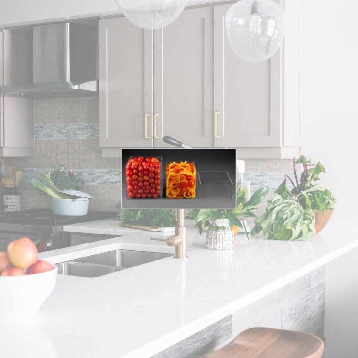 Picture of Rosseto Serving Solutions FBDC091 Cubisers 3-Piece Acrylic Cubic Riser Set- Clear