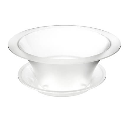 Rosseto Sa112 Round Frosted Acrylic Bowl Ice Housing & Drip Tray