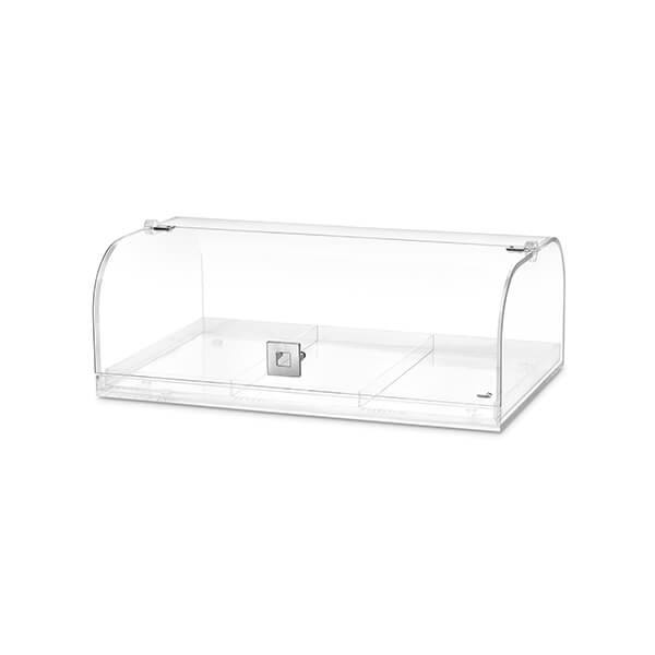 Rosseto Bd119 Dome Acrylic Bakery Case With 3 Row Divider