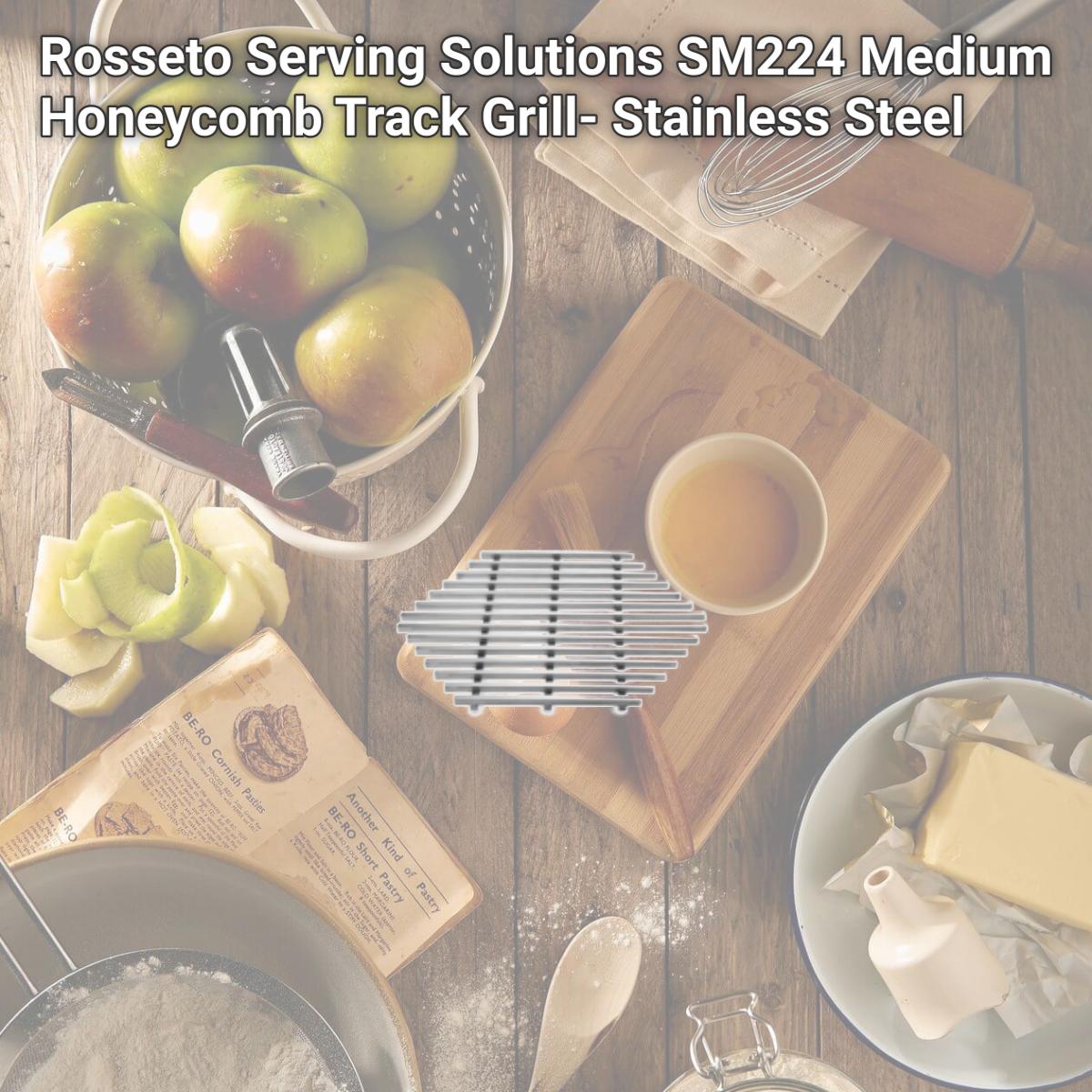 Picture of Rosseto Serving Solutions SM224 Medium Honeycomb Track Grill- Stainless Steel