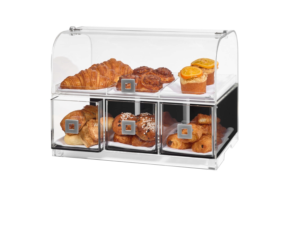 Rosseto Bd128 Dome 3 Drawer Bakery With 3 Row Divider Tray
