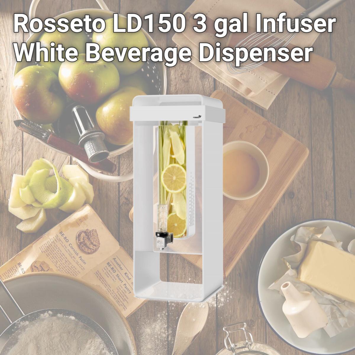 Picture of Rosseto LD150 3 gal Infuser White Beverage Dispenser
