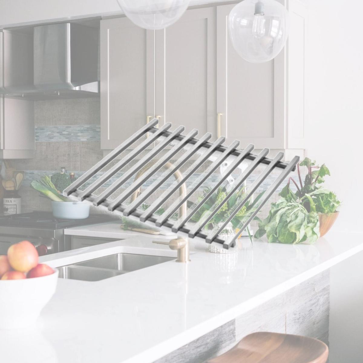 Picture of Rosseto Serving Solutions SM219 Square Track Grill for Mini-Chef Warmer- Stainless Steel