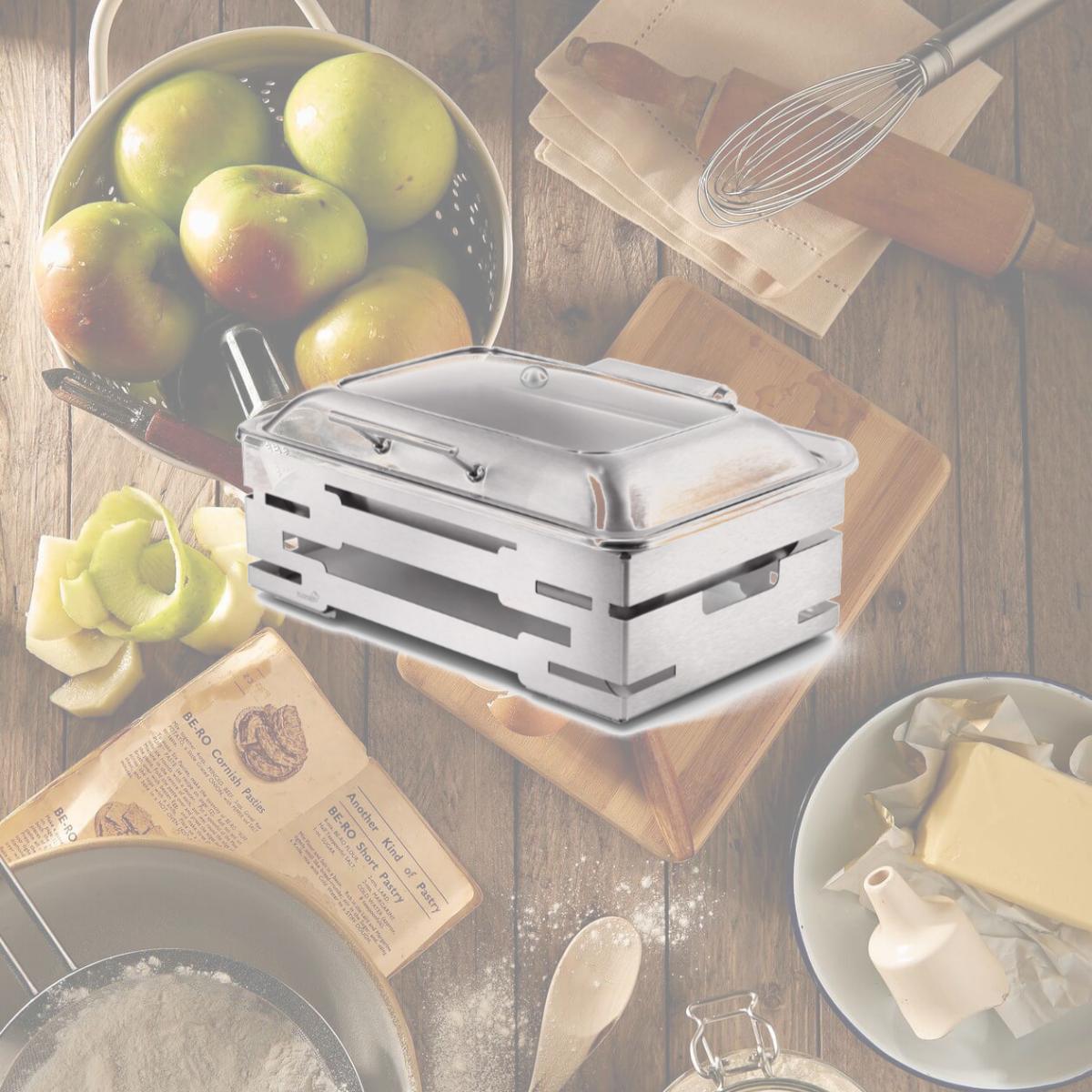 Picture of Rosseto SM249 Multi Chef Soft Closing Lid, Stainless Steel Brushed