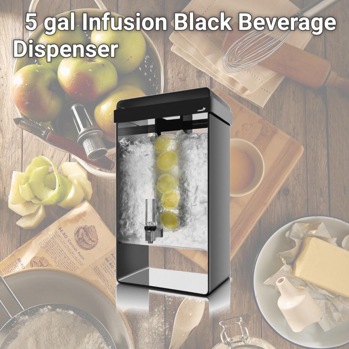 Picture of Rosseto LD156 5 gal Infusion Black Beverage Dispenser