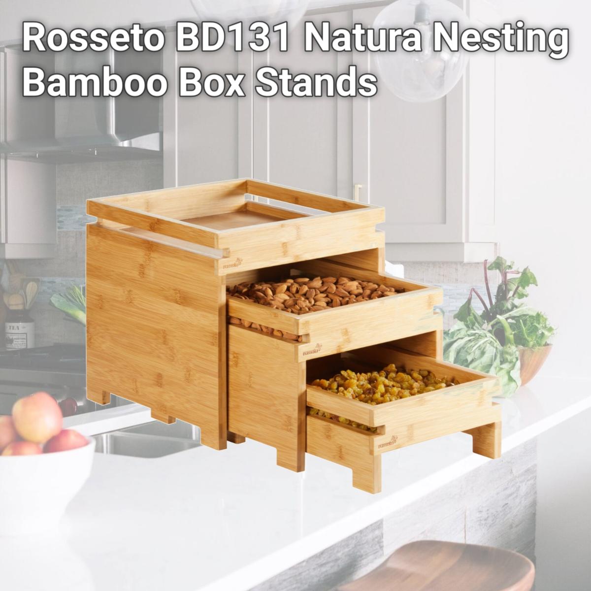 Picture of Rosseto BD131 Natura Nesting Bamboo Box Stands