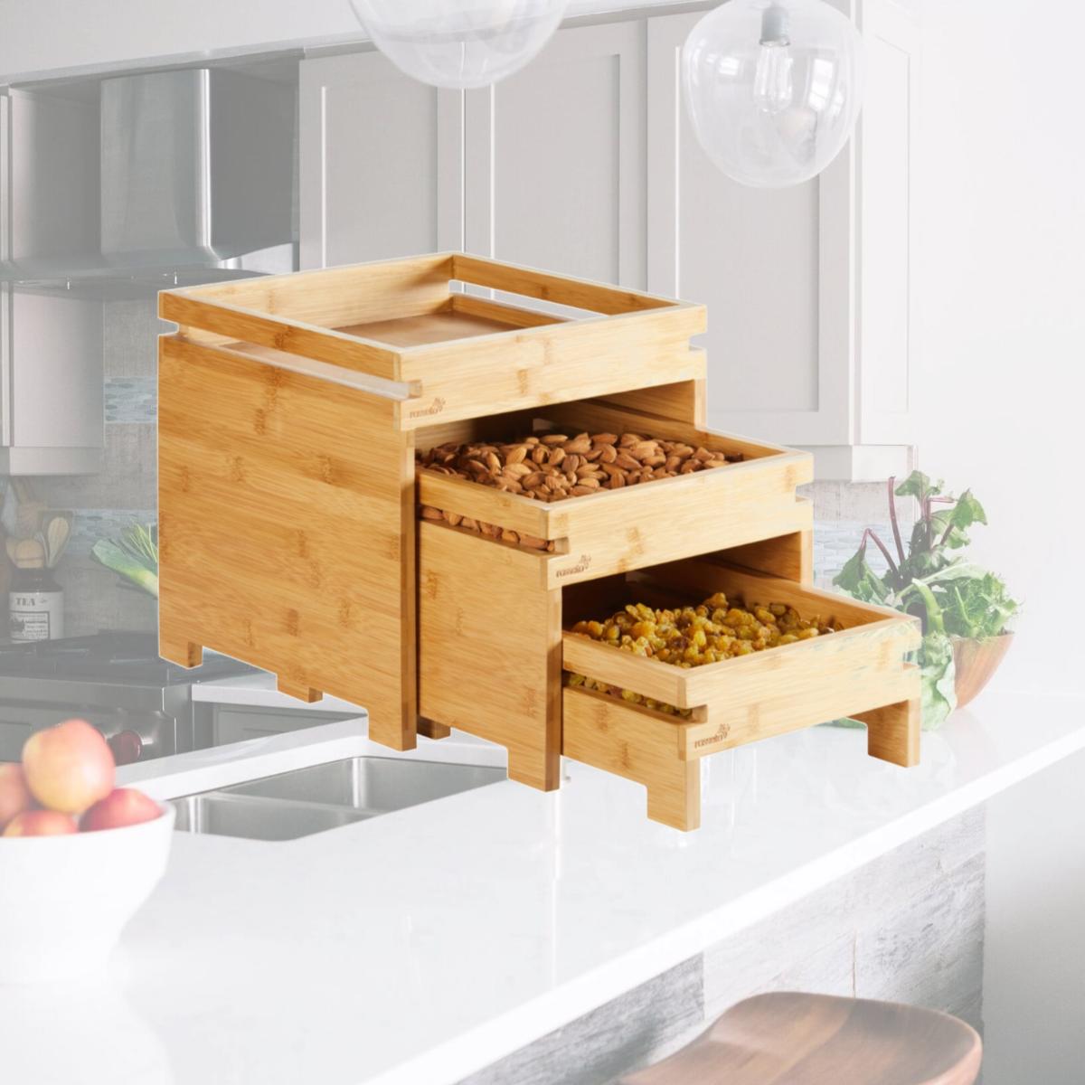 Picture of Rosseto BD131 Natura Nesting Bamboo Box Stands
