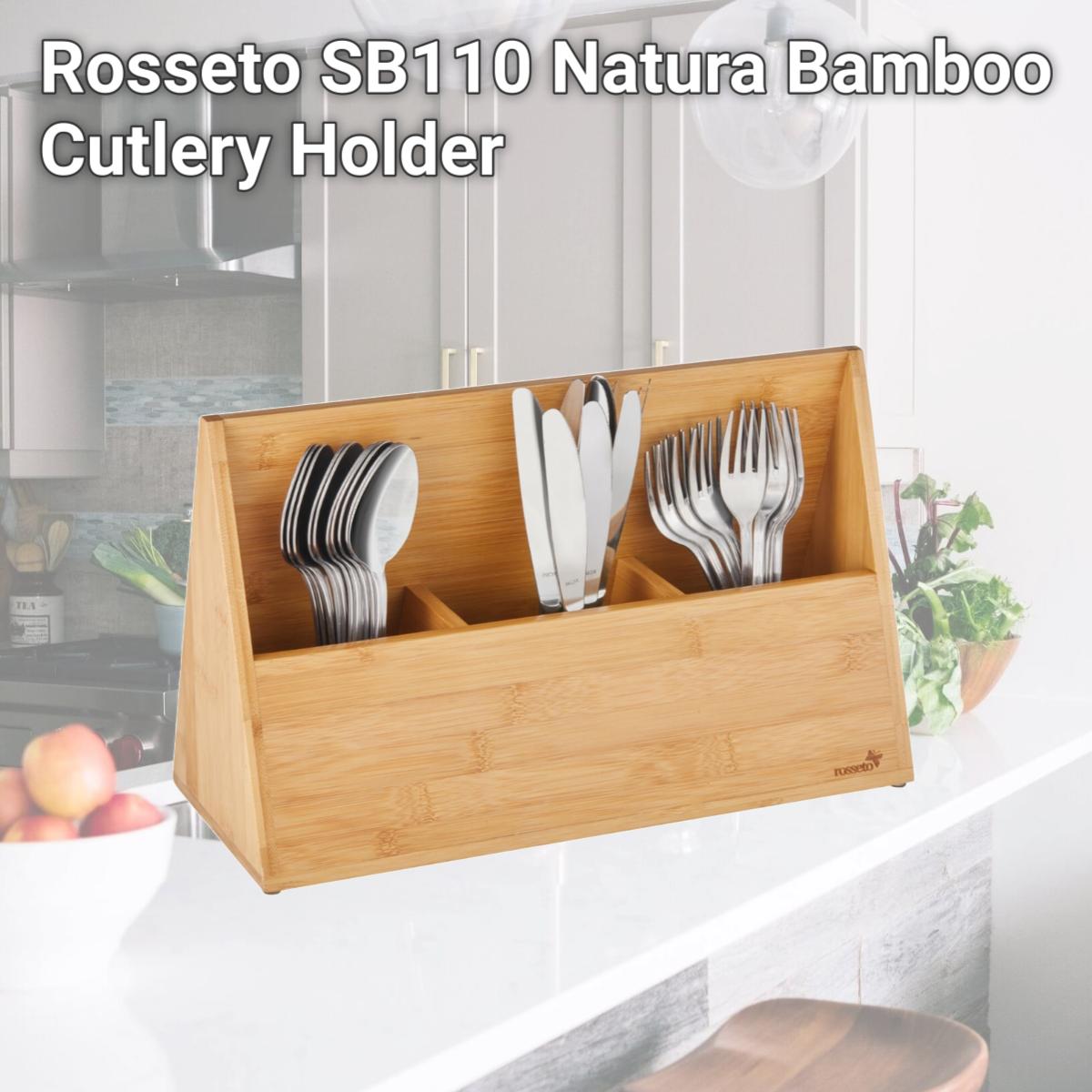 Picture of Rosseto SB110 Natura Bamboo Cutlery Holder