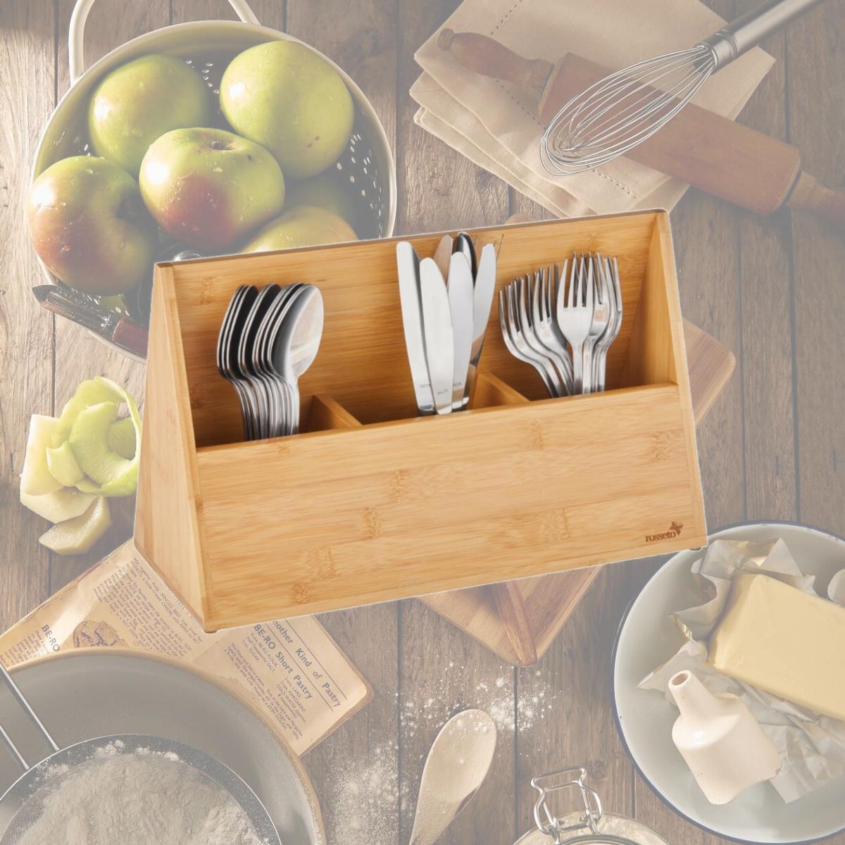 Picture of Rosseto SB110 Natura Bamboo Cutlery Holder