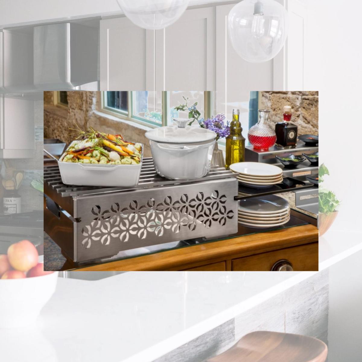Picture of Rosseto SK043 Iris Multi Chef Frame Burner Fuel Holder & Grill - 6 Piece