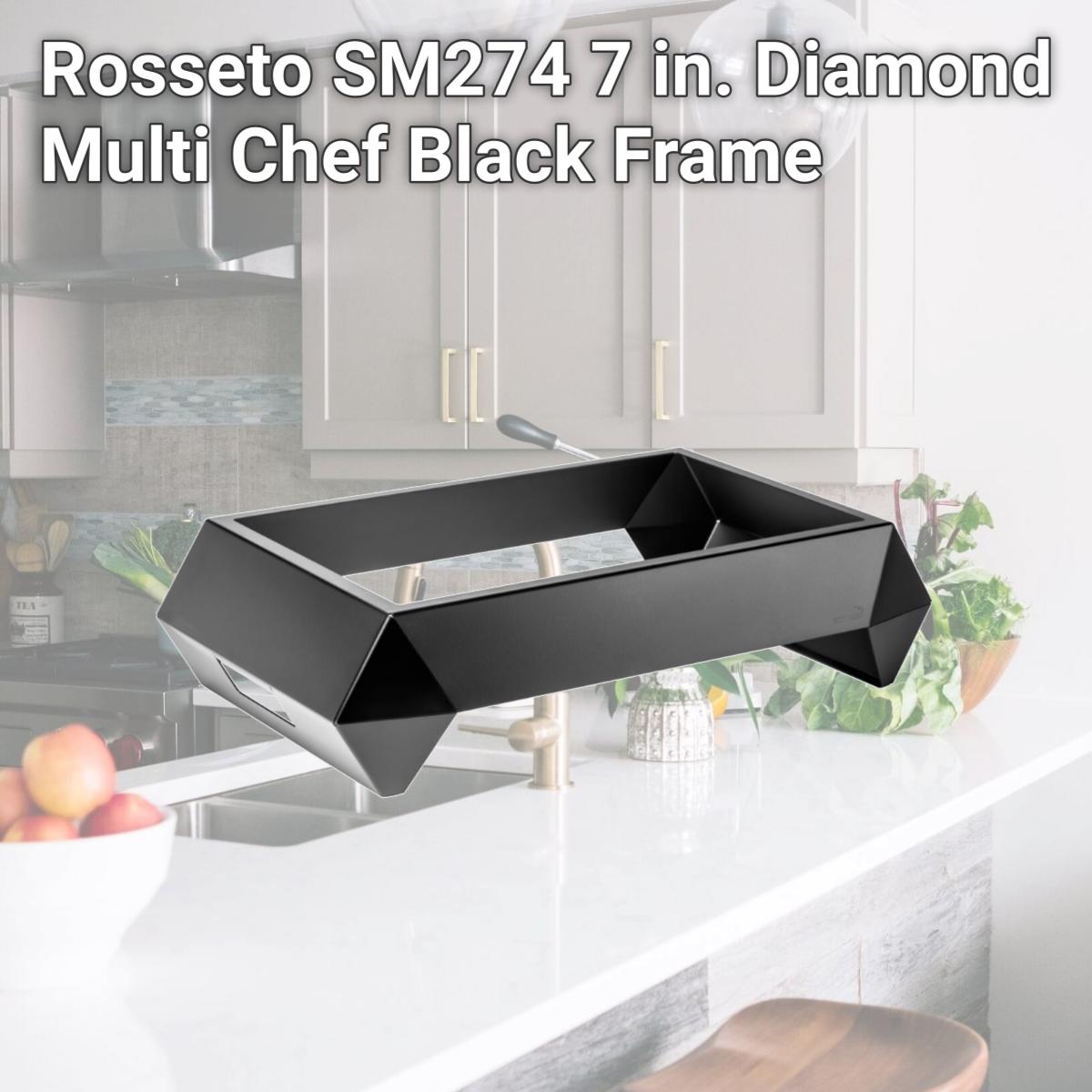 Picture of Rosseto SM274 7 in. Diamond Multi Chef Black Frame