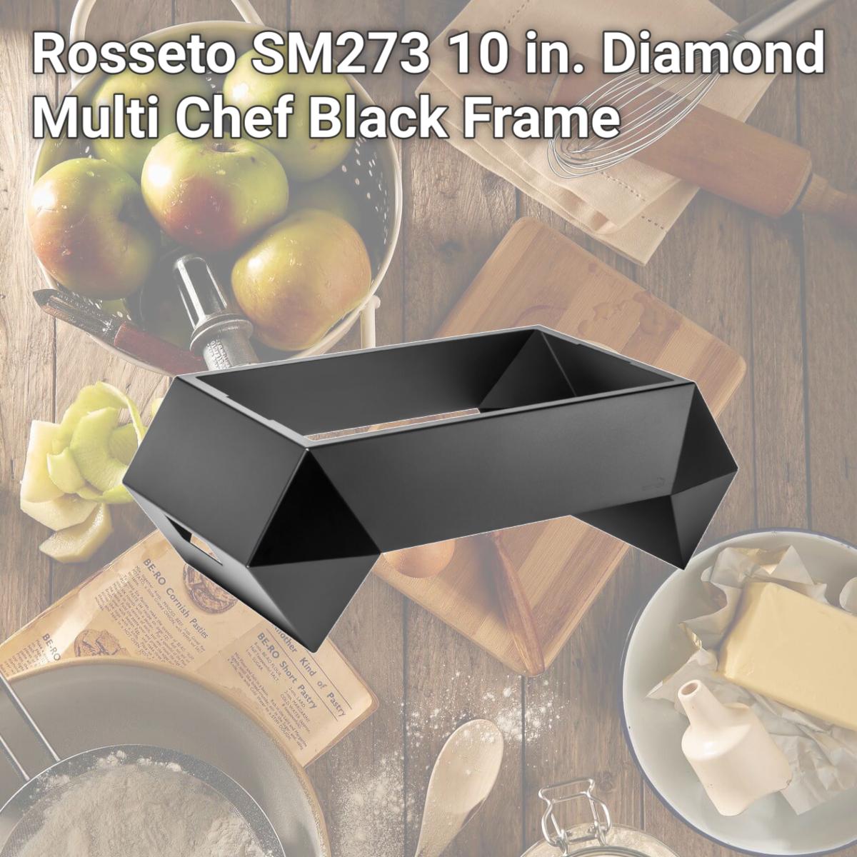 Picture of Rosseto SM273 10 in. Diamond Multi Chef Black Frame