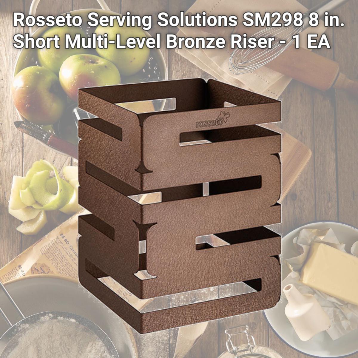 Picture of Rosseto Serving Solutions SM298 8 in. Short Multi-Level Bronze Riser - 1 EA