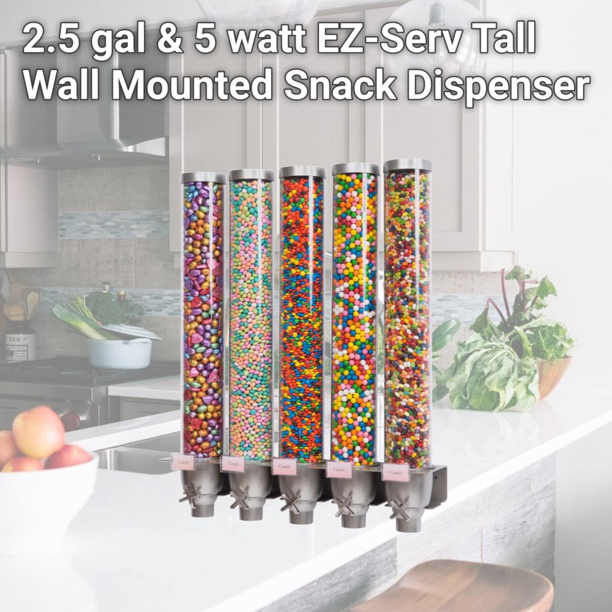 Picture of Rosseto Serving Solutions EZ574 2.5 gal & 5 watt EZ-Serv Tall Wall Mounted Snack Dispenser