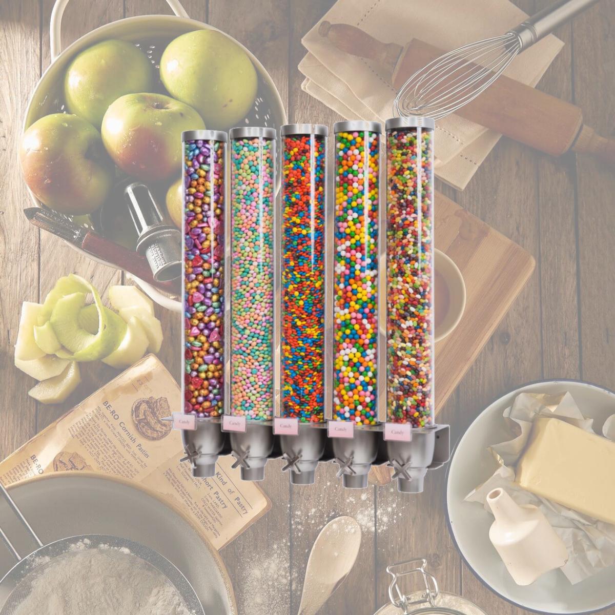 Picture of Rosseto Serving Solutions EZ574 2.5 gal & 5 watt EZ-Serv Tall Wall Mounted Snack Dispenser