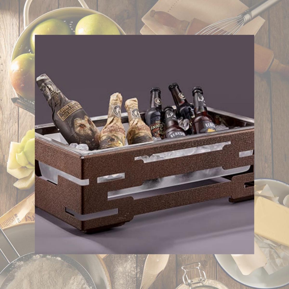 Picture of Rosseto Serving Solutions SM318 7 in. Multi-Chef Bronze Cooler with Ice Tub - 1 EA