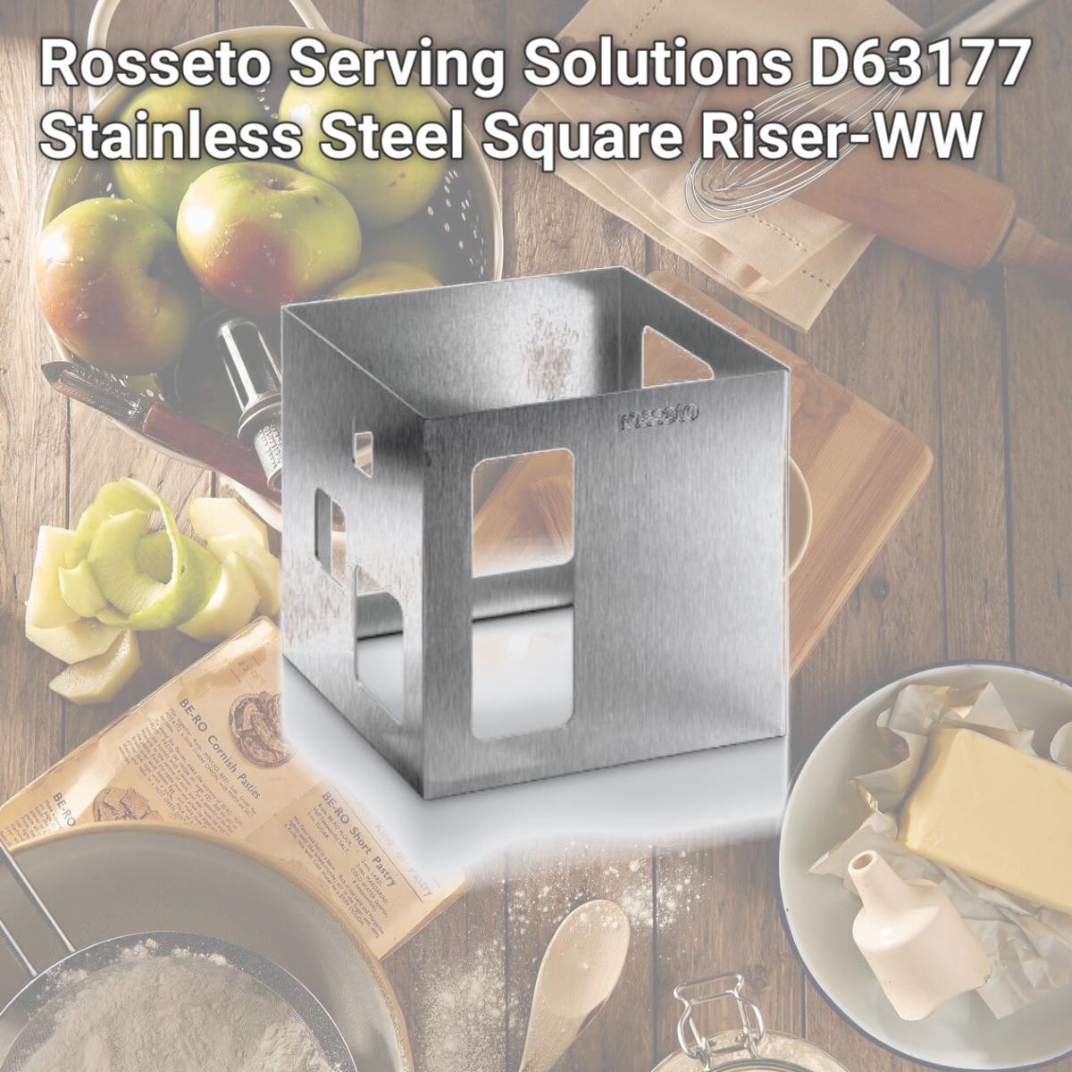 Picture of Rosseto Serving Solutions D63177 Stainless Steel Square Riser-WW