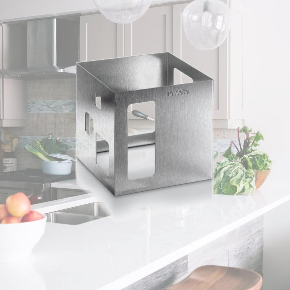 Picture of Rosseto Serving Solutions D63177 Stainless Steel Square Riser-WW