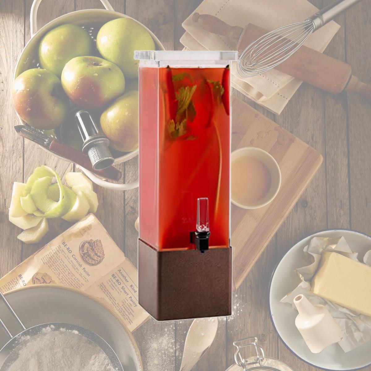 Picture of Rosseto LD173 2 gal Square Bronze Beverage Dispenser
