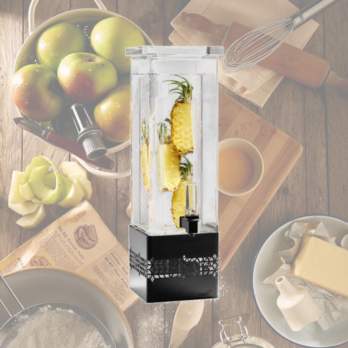 Picture of Rosseto LD169 2 gal Mosaic Beverage Dispenser with Black Matte Base