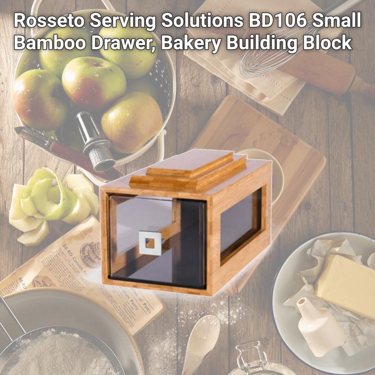 Picture of Rosseto Serving Solutions BD106 Small Bamboo Drawer, Bakery Building Block