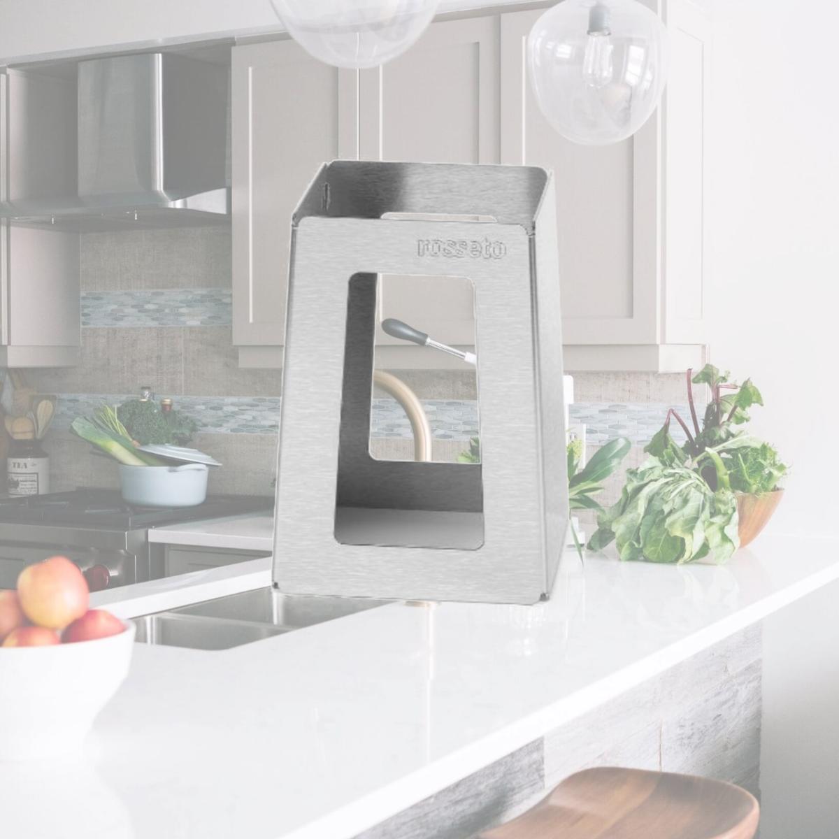 Picture of Rosseto Serving Solutions SM150 Stainless Steel Brushed Finish Pyramid Buffet Riser- 7 in.