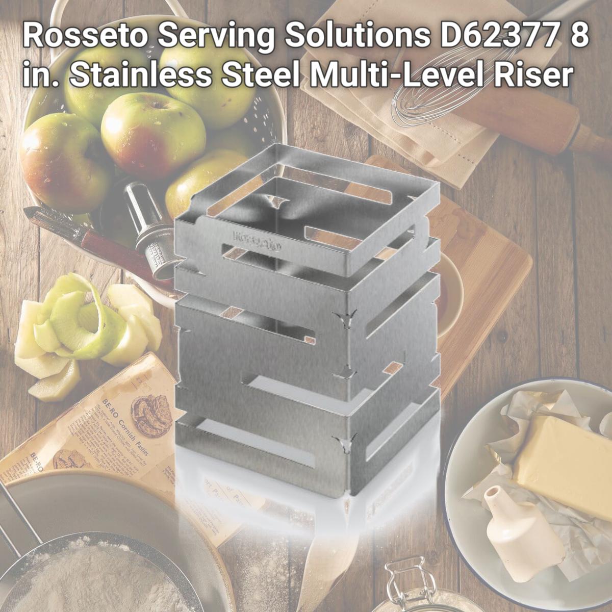 Picture of Rosseto Serving Solutions D62377 8 in. Stainless Steel Multi-Level Riser