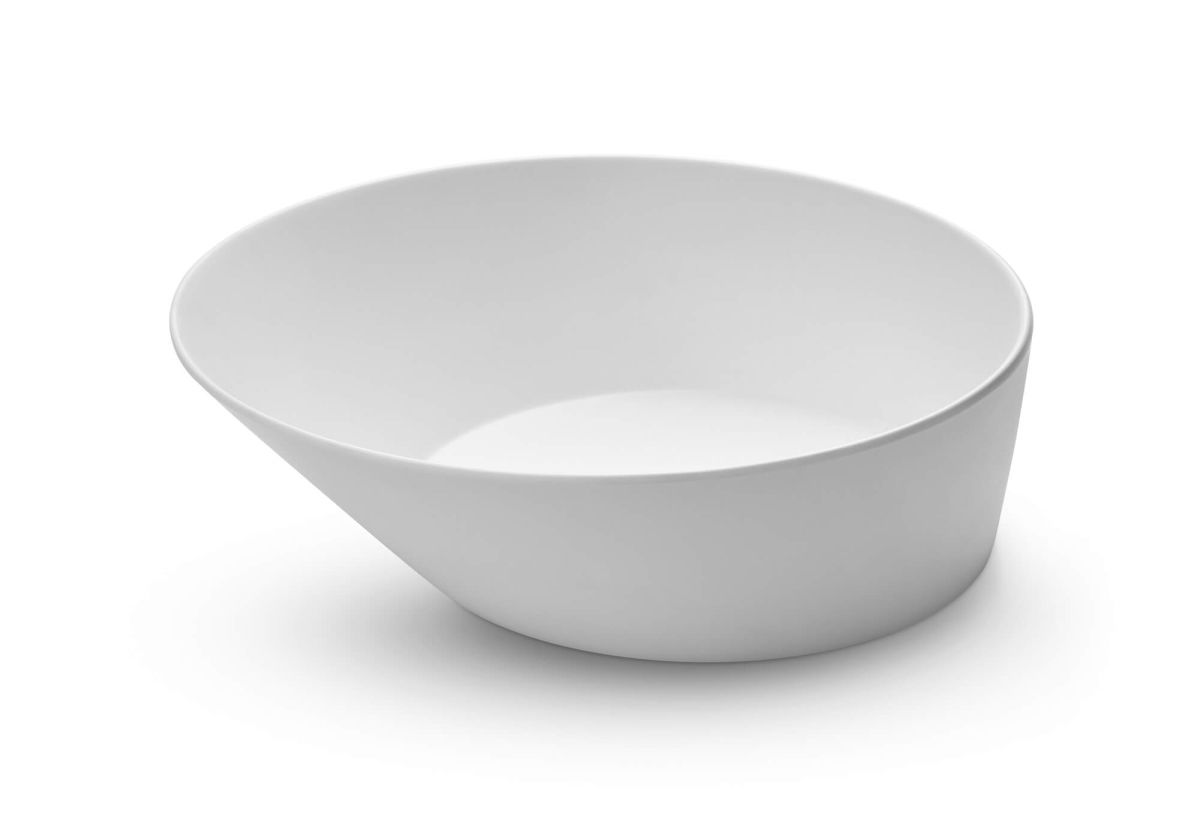 Rosseto Mel016 Large Round Melamine Bowl, White - 3 Piece