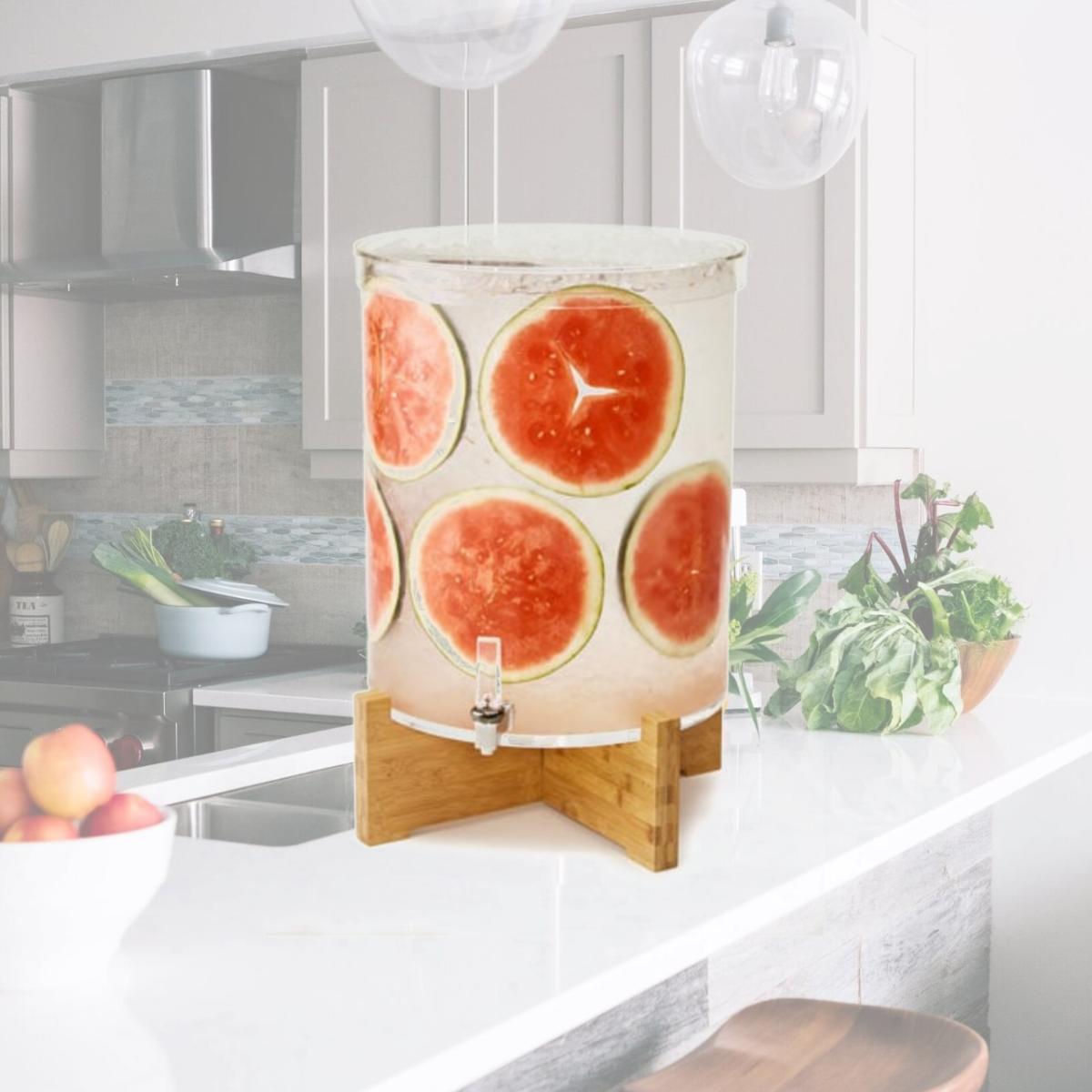 Picture of Rosseto LD178 14 gal Pool Beverage Dispenser with Bamboo Base