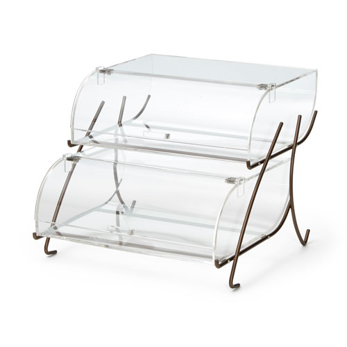 Rosseto Bk022 2-tier With Bronze Wire Frame Bakery Case