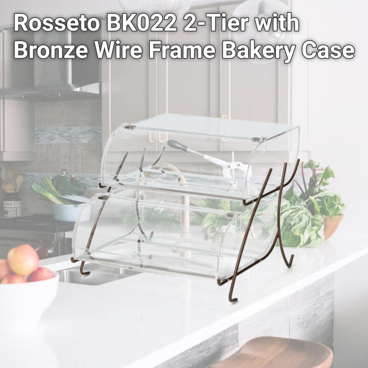 Picture of Rosseto BK022 2-Tier with Bronze Wire Frame Bakery Case