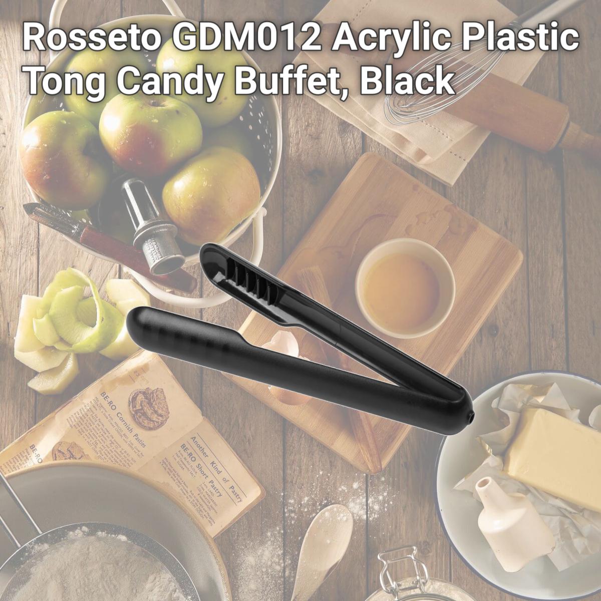 Picture of Rosseto GDM012 Acrylic Plastic Tong Candy Buffet, Black