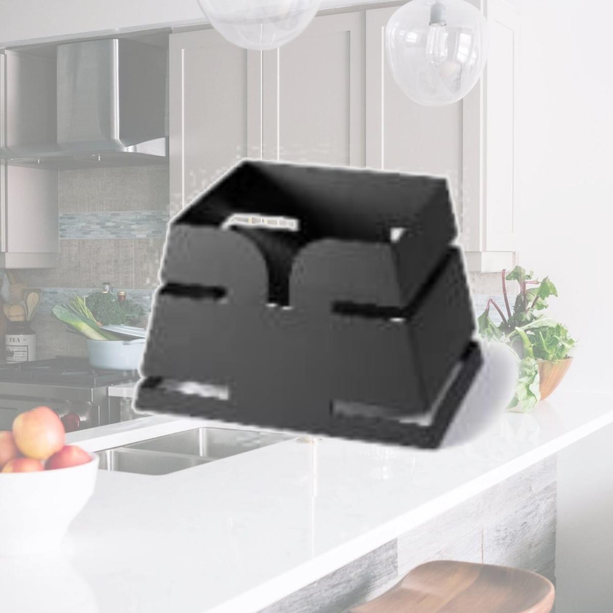 Picture of Rosseto Serving Solutions LD138 Small Pyramid Skycap Riser - Black Matte Metal