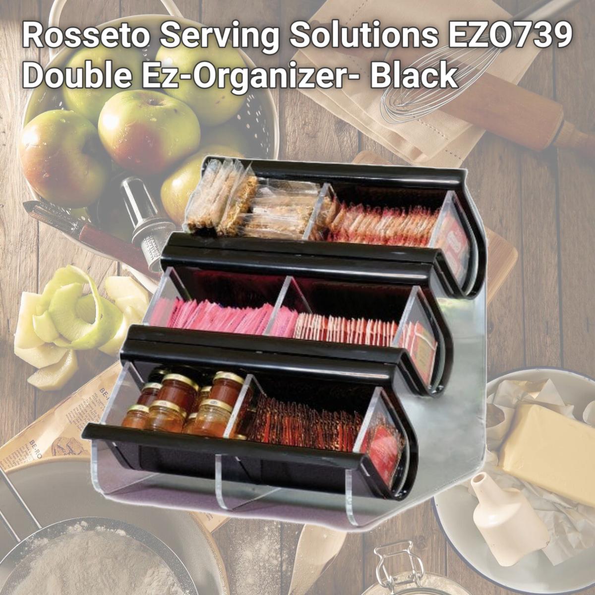 Picture of Rosseto Serving Solutions EZO739 Double Ez-Organizer- Black