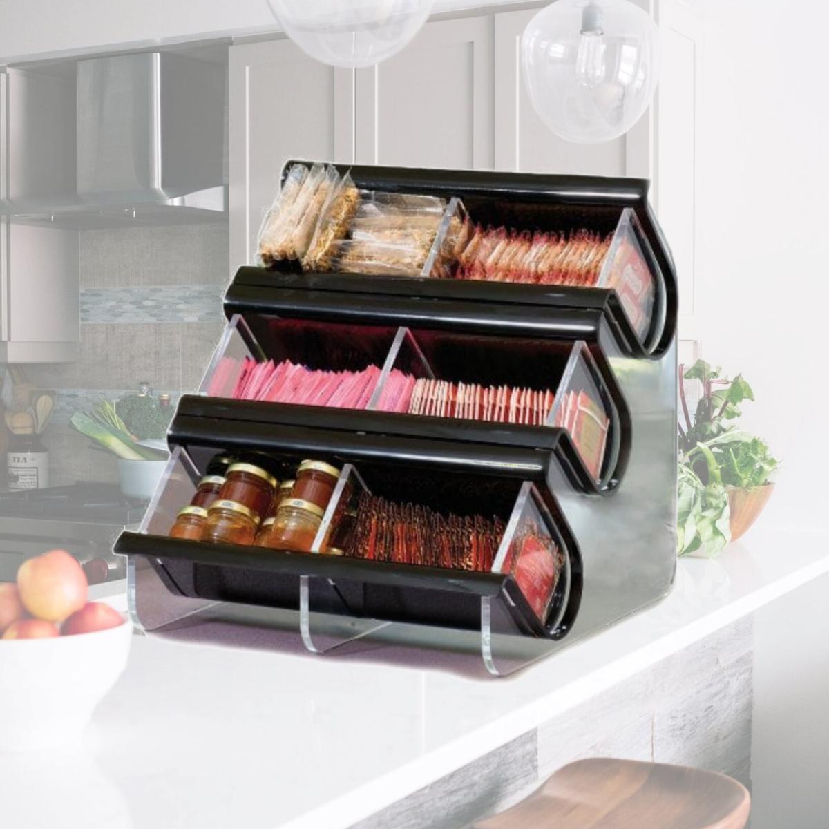 Picture of Rosseto Serving Solutions EZO739 Double Ez-Organizer- Black
