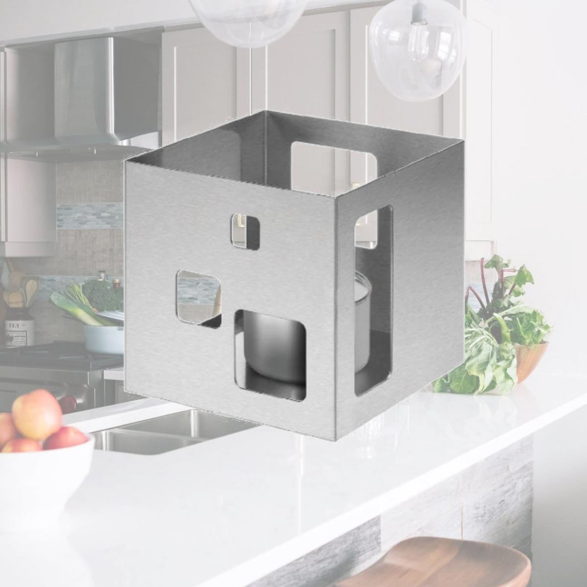 Picture of Rosseto Serving Solutions SM136 Square Brushed Stainless Steel Buffet Warmer