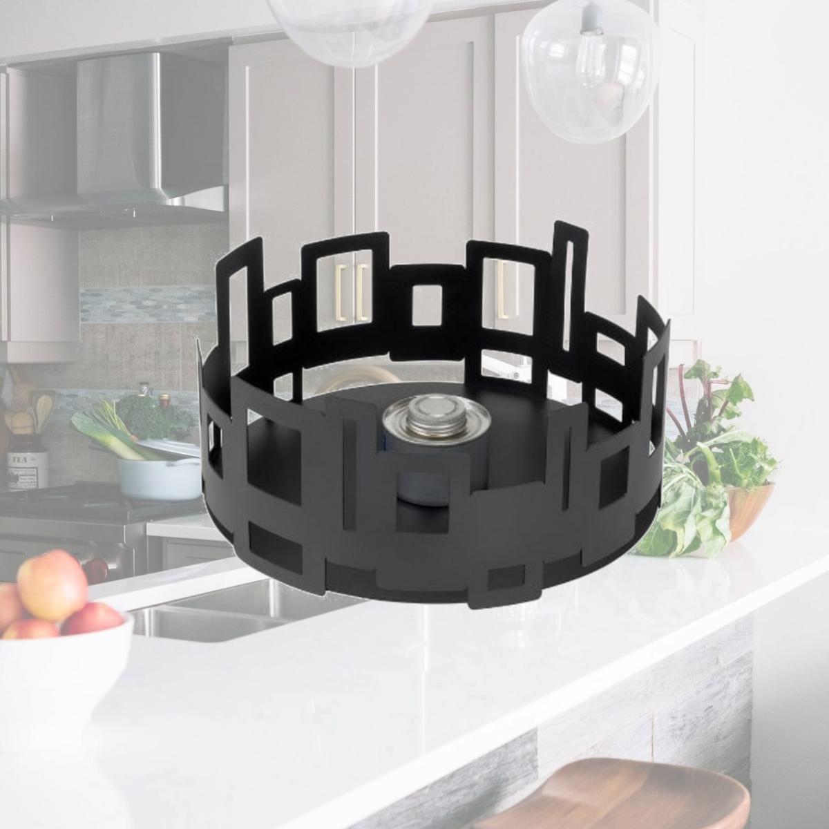 Picture of Rosseto Serving Solutions SM106 Round Steel Buffet Warmer- 7 in. Black Matte