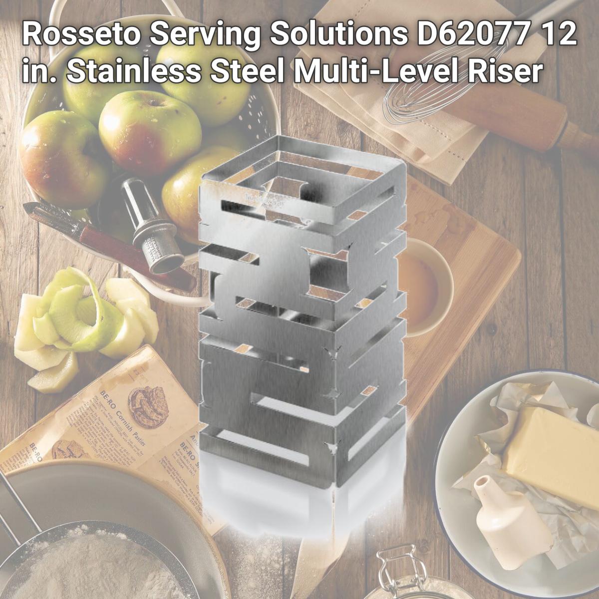 Picture of Rosseto Serving Solutions D62077 12 in. Stainless Steel Multi-Level Riser