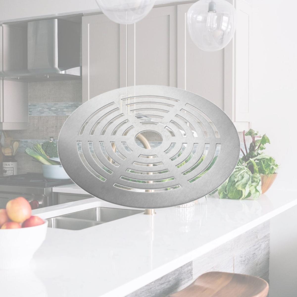 Picture of Rosseto Serving Solutions SM138 Round Grill- Stainless Steel Brushed Finish