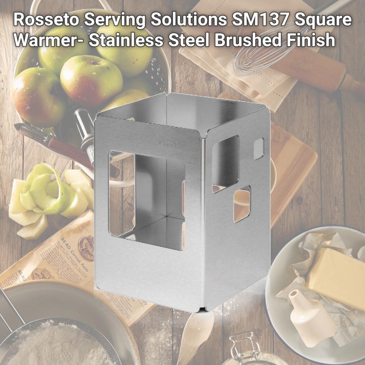 Picture of Rosseto Serving Solutions SM137 Square Warmer- Stainless Steel Brushed Finish