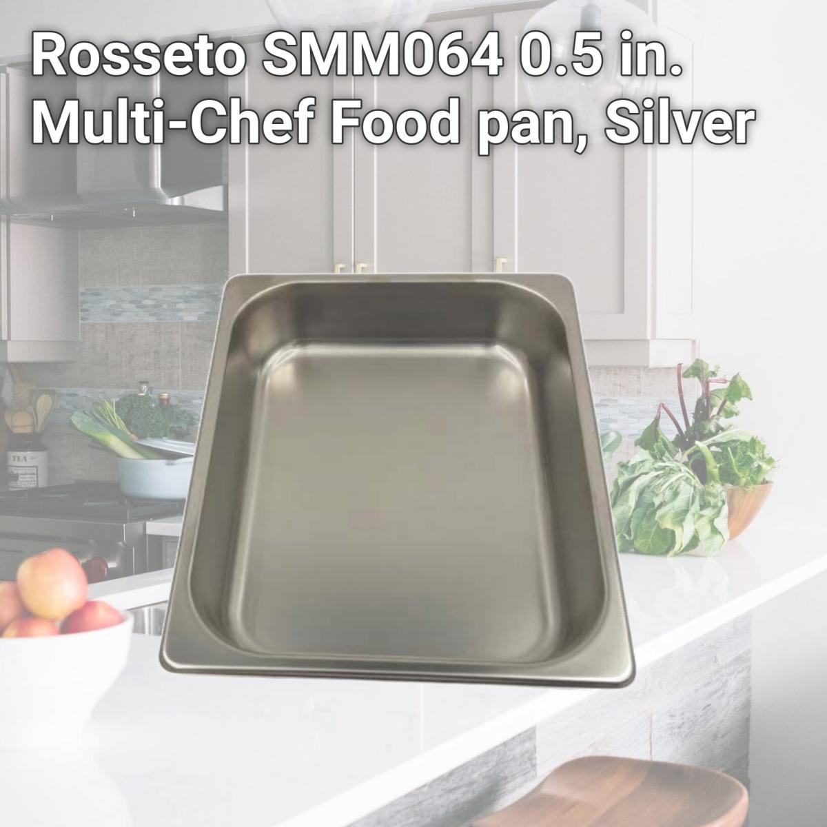 Picture of Rosseto SMM064 0.5 in. Multi-Chef Food pan, Silver