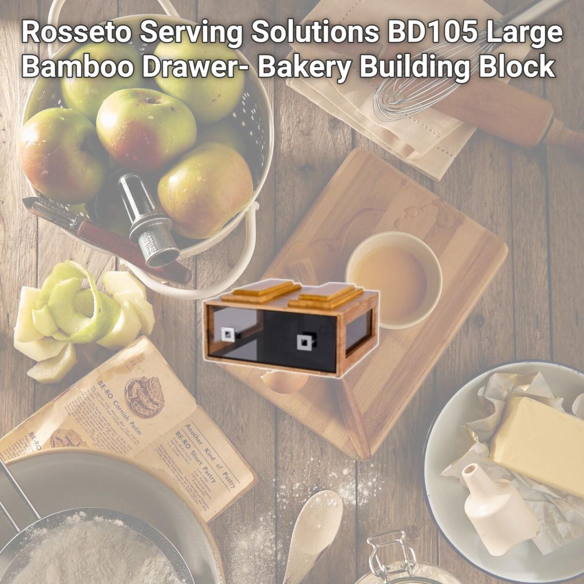 Picture of Rosseto Serving Solutions BD105 Large Bamboo Drawer- Bakery Building Block